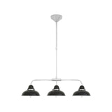 Jasper Black And Chrome 3 Light Pendant Light