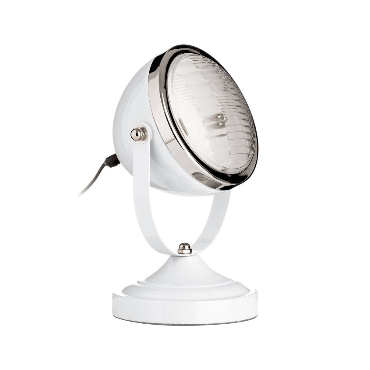 Jasper Spot White and Chrome Table Lamp
