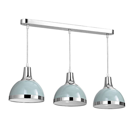 Vermont 3 Shutter Blue Shades Pendant Light