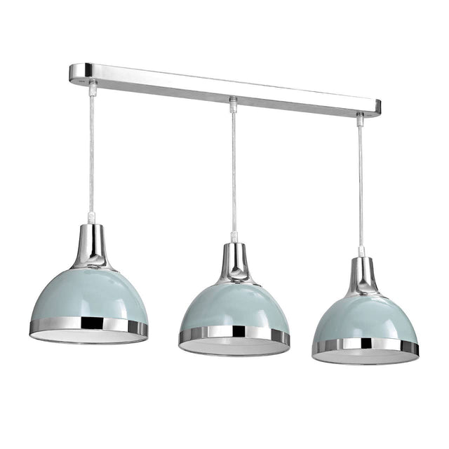 Vermont 3 Shutter Blue Shades Pendant Light
