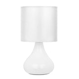 Elegant White Ceramic Globe Table Lamp