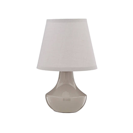 Grey Ceramic Table Lamps - Set Of 2