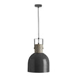 Stockholm Mild Steel And Grey Pendant Light