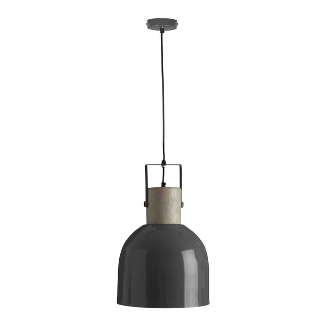 Stockholm Mild Steel And Grey Pendant Light