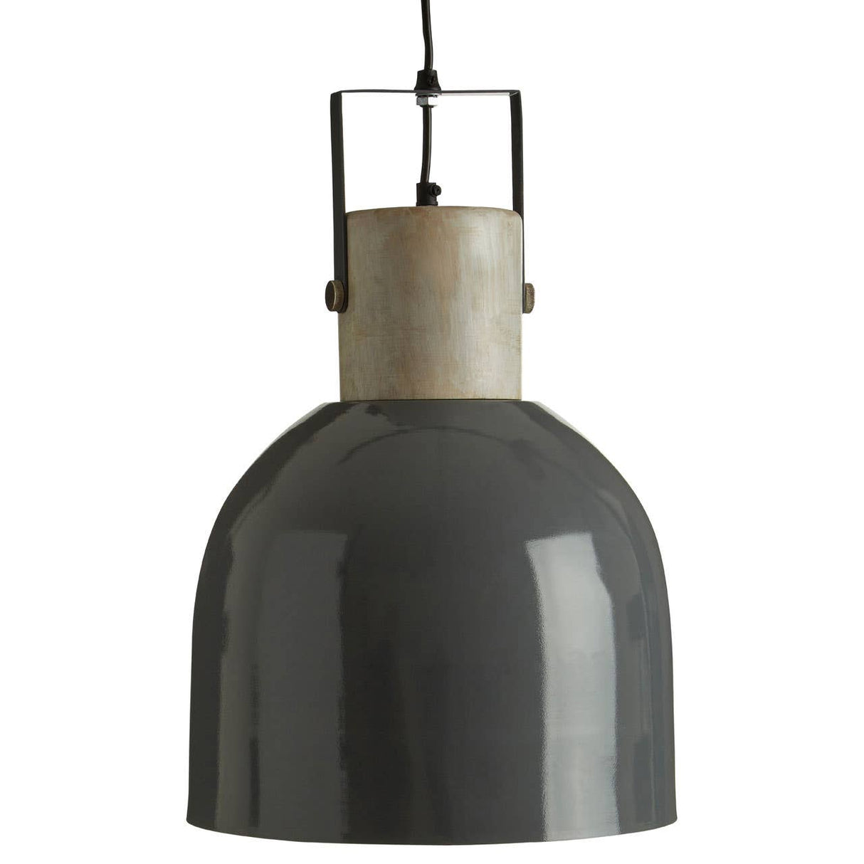 Stockholm Mild Steel And Grey Pendant Light
