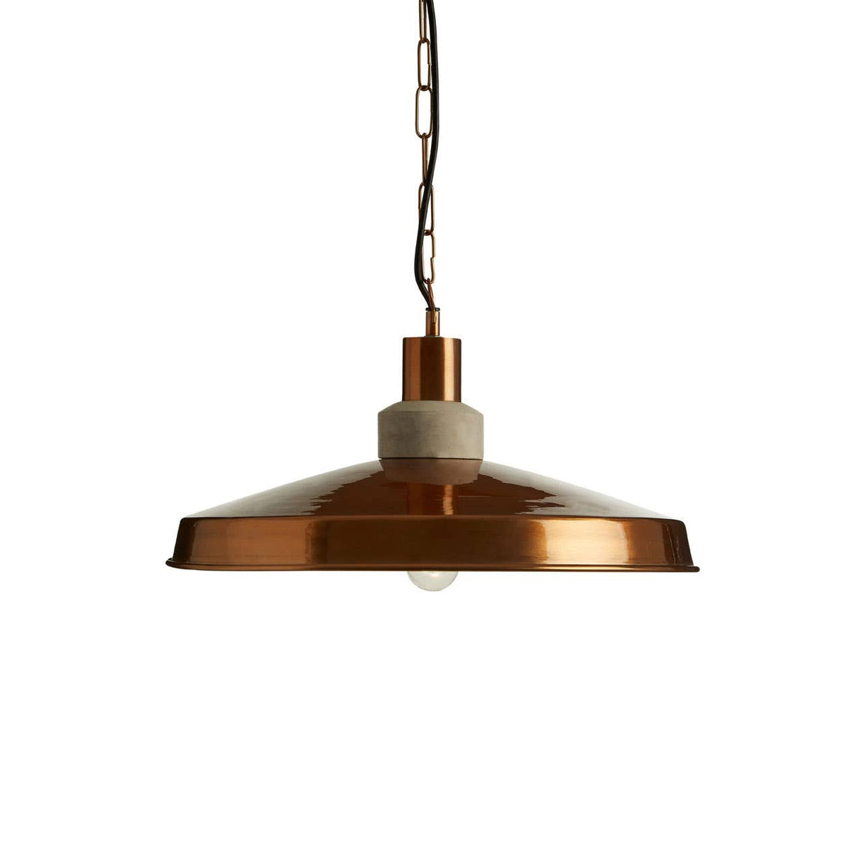 Copper Finish And Aluminium Pendant Light