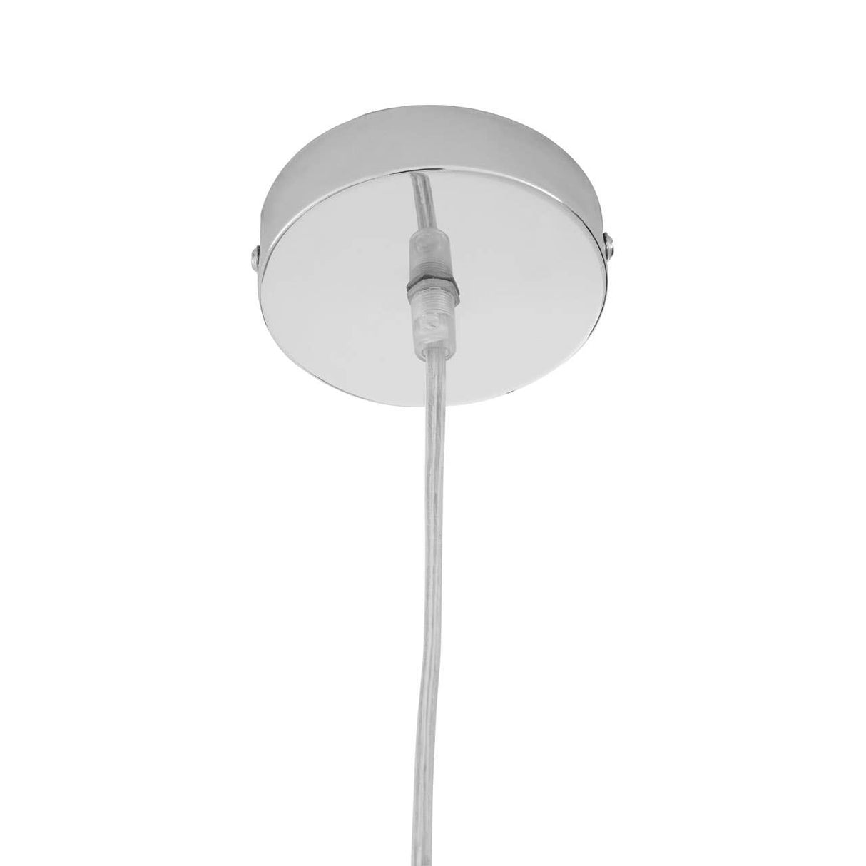 Jasper Bowl Shaped Pendant Light With Chrome Finish