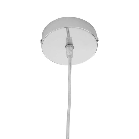 Jasper Bowl Shaped Pendant Light With Chrome Finish