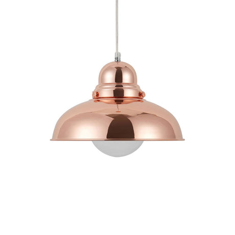 Jasper Bell Shaped Pendant Light With Copper Finish
