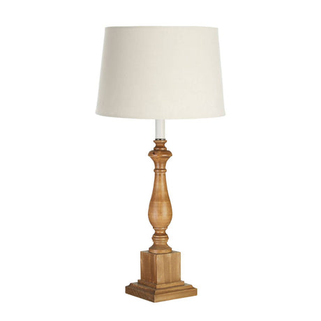 Candle Table Lamp With Square Base