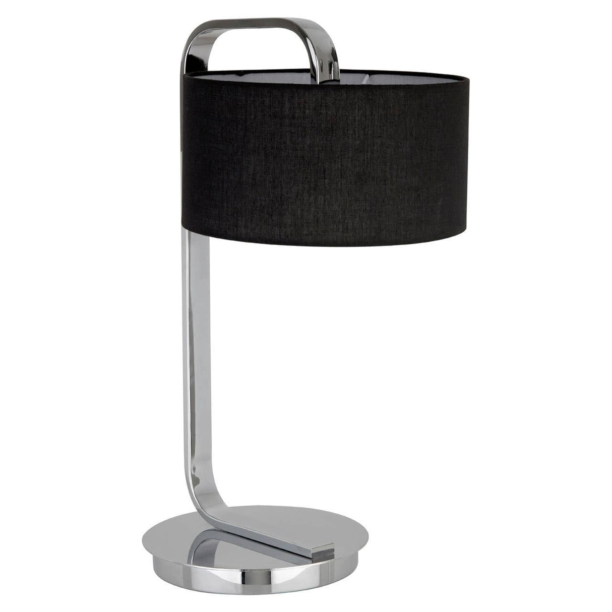 Leyna Black And Chrome Table Lamp