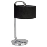Leyna Black And Chrome Table Lamp