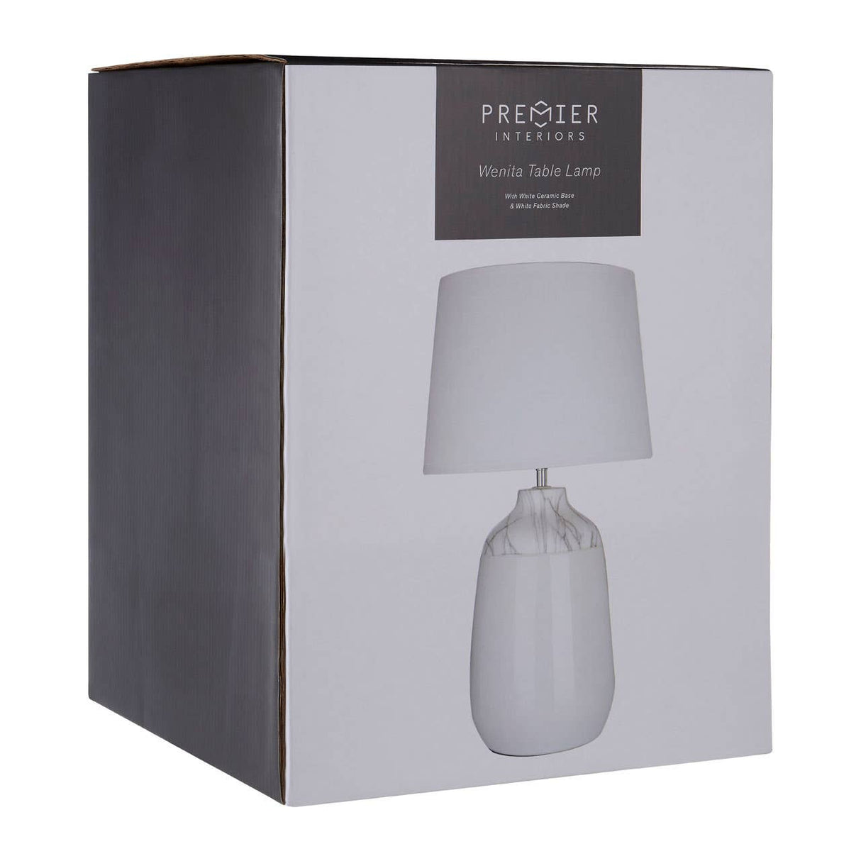 Wenita White Ceramic Table Lamp