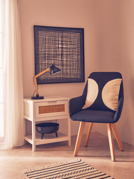 Blake Black Wood Table Lamp