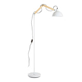 Blair White Wood / Metal Floor Lamp