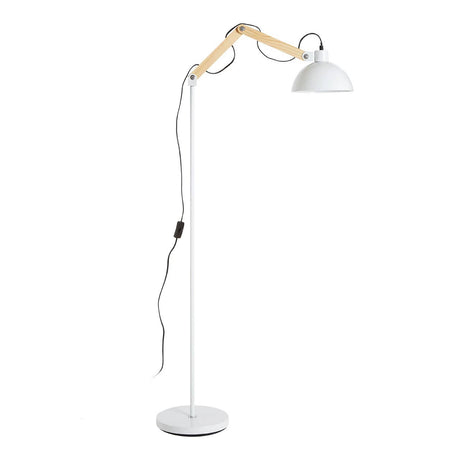 Blair White Wood / Metal Floor Lamp
