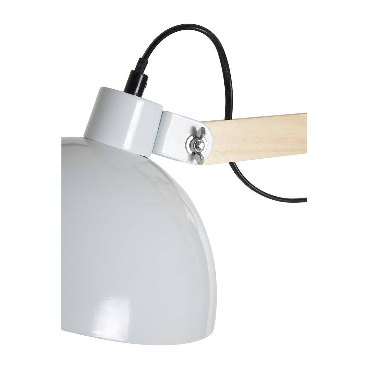 Blair White Wood / Metal Floor Lamp