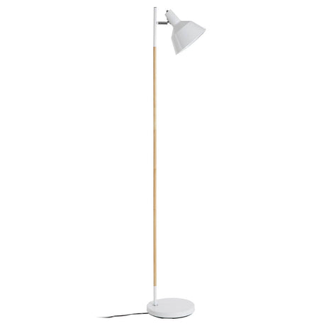 Bryant White Wood / Metal Floor Lamp