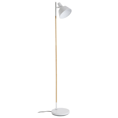 Bryant White Wood / Metal Floor Lamp