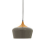 Blayne Grey Metal and Wood Effect Pendant Light