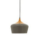 Blayne Grey Metal and Wood Effect Pendant Light