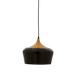 Blayne Black Metal / Wood Pendant Light