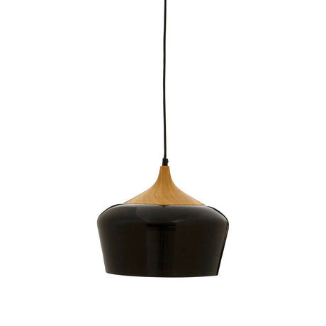 Blayne Black Metal / Wood Pendant Light