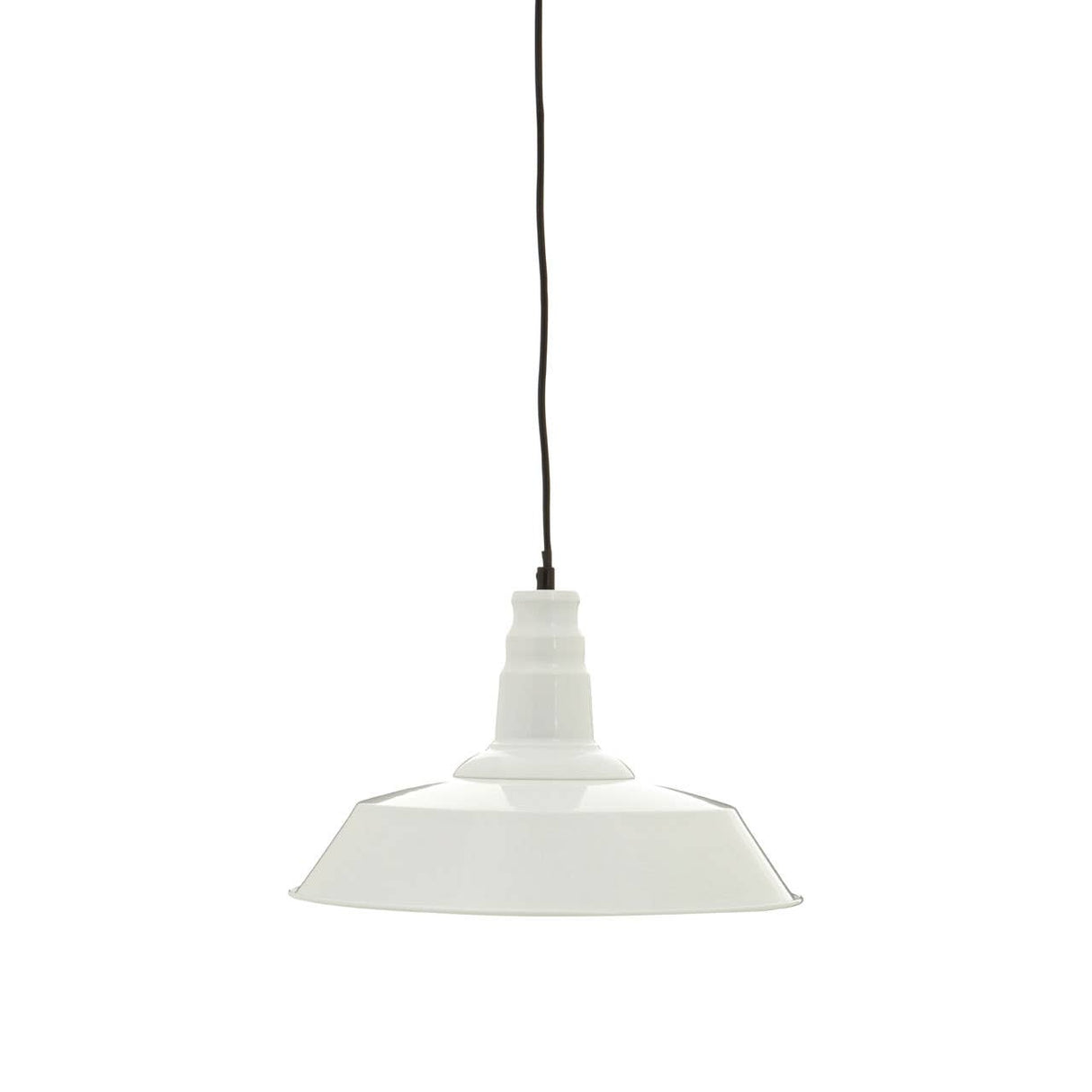 Brant White Metal Pendant Light