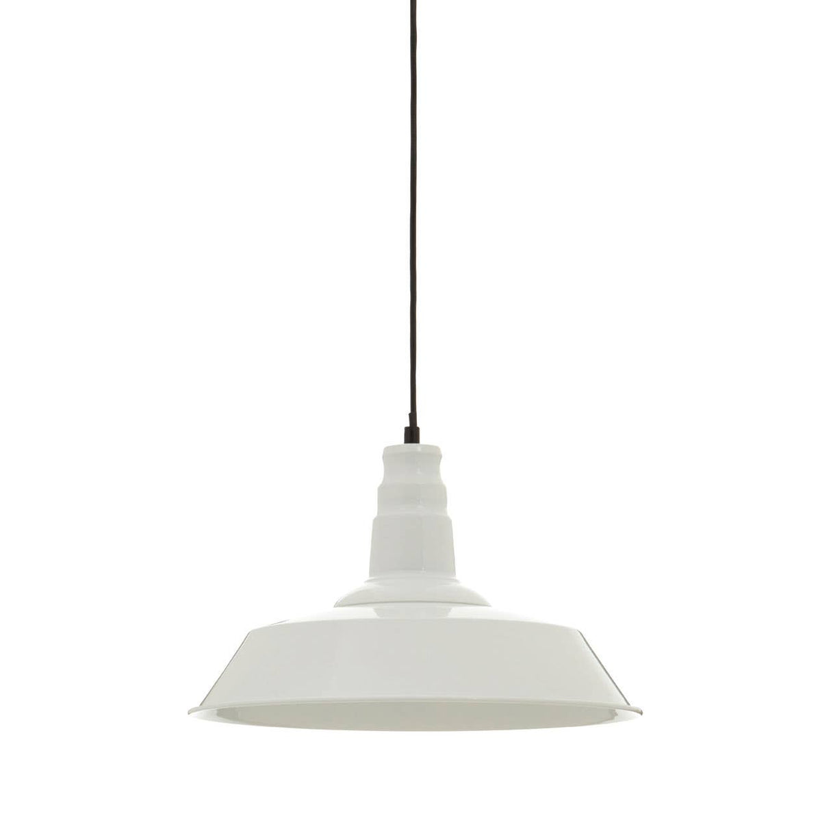 Brant White Metal Pendant Light