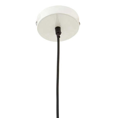 Brant White Metal Pendant Light