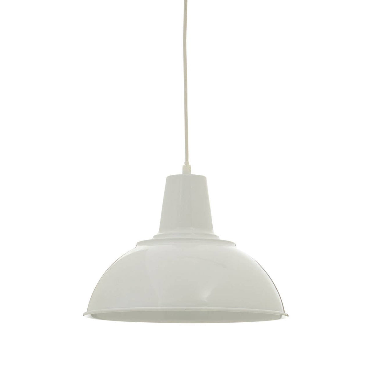 Bryen White Metal Pendant Light