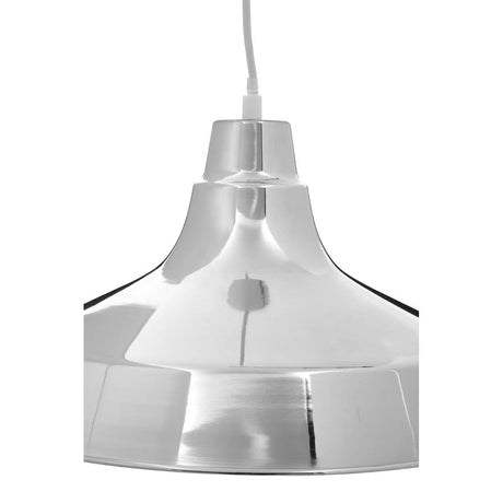 Brinn Chrome Metal Pendant Light