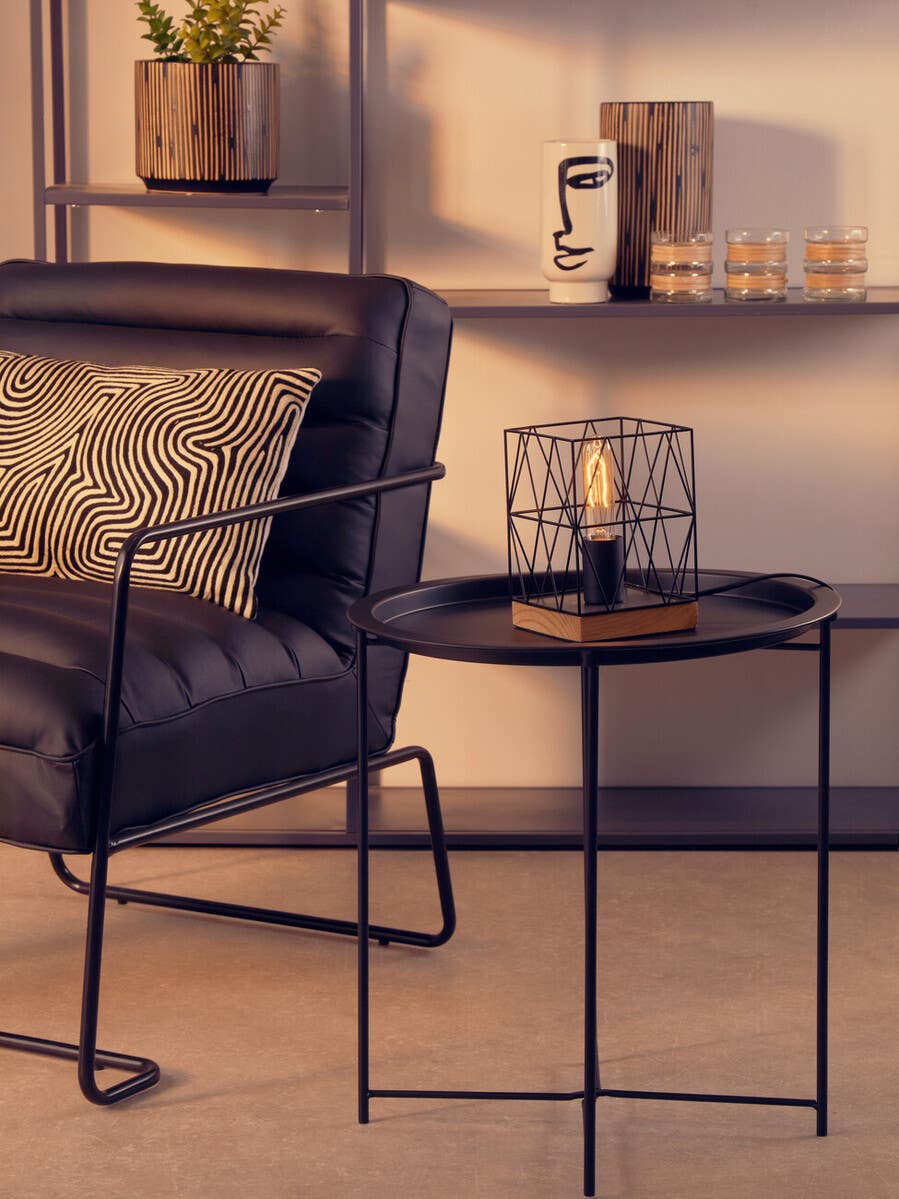 Bode Black Metal Table Lamp