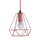 Beli Pink Metal Wire Pendant Light