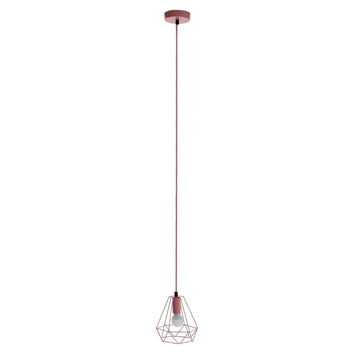 Beli Pink Metal Wire Pendant Light