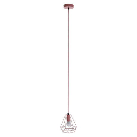 Beli Pink Metal Wire Pendant Light