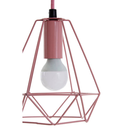 Beli Pink Metal Wire Pendant Light
