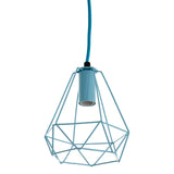 Beli Blue Metal Wire Pendant Light