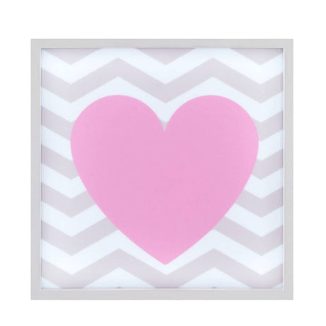 Pink Heart Led Light Box