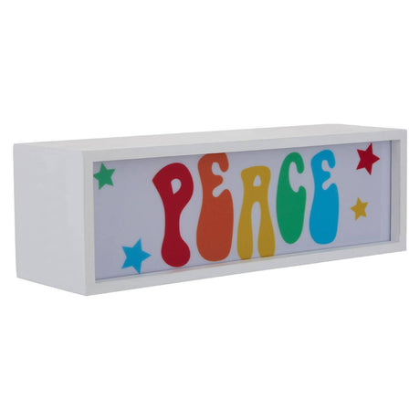 Peace Led Light Box