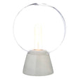 Lamonte Globe Lamp With White Marble Base