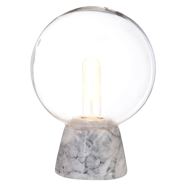 Lamonte Globe Lamp With Grey Marble Base