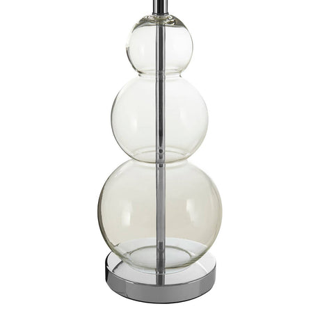 Luke Black Fabric Shade Table Lamp