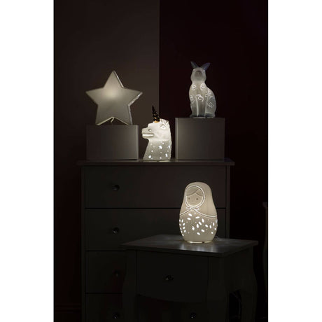 Kids Unicorn With Gold Horn Night Light
