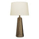 Spiridon Antique Brass Finish Table Lamp with Cream Shade