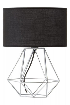 Wyra Black And Chrome Finish Table light