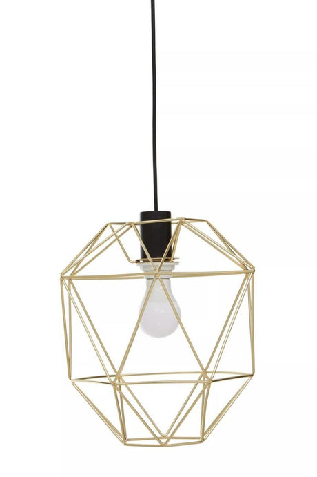 Wyra Champagne Gold Pendant Light