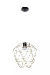 Wyra Champagne Gold Pendant Light