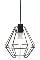 Wyra Black Cage Pendant Light