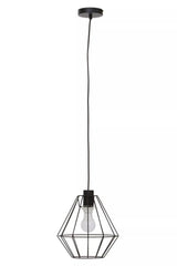 Wyra Black Cage Pendant Light